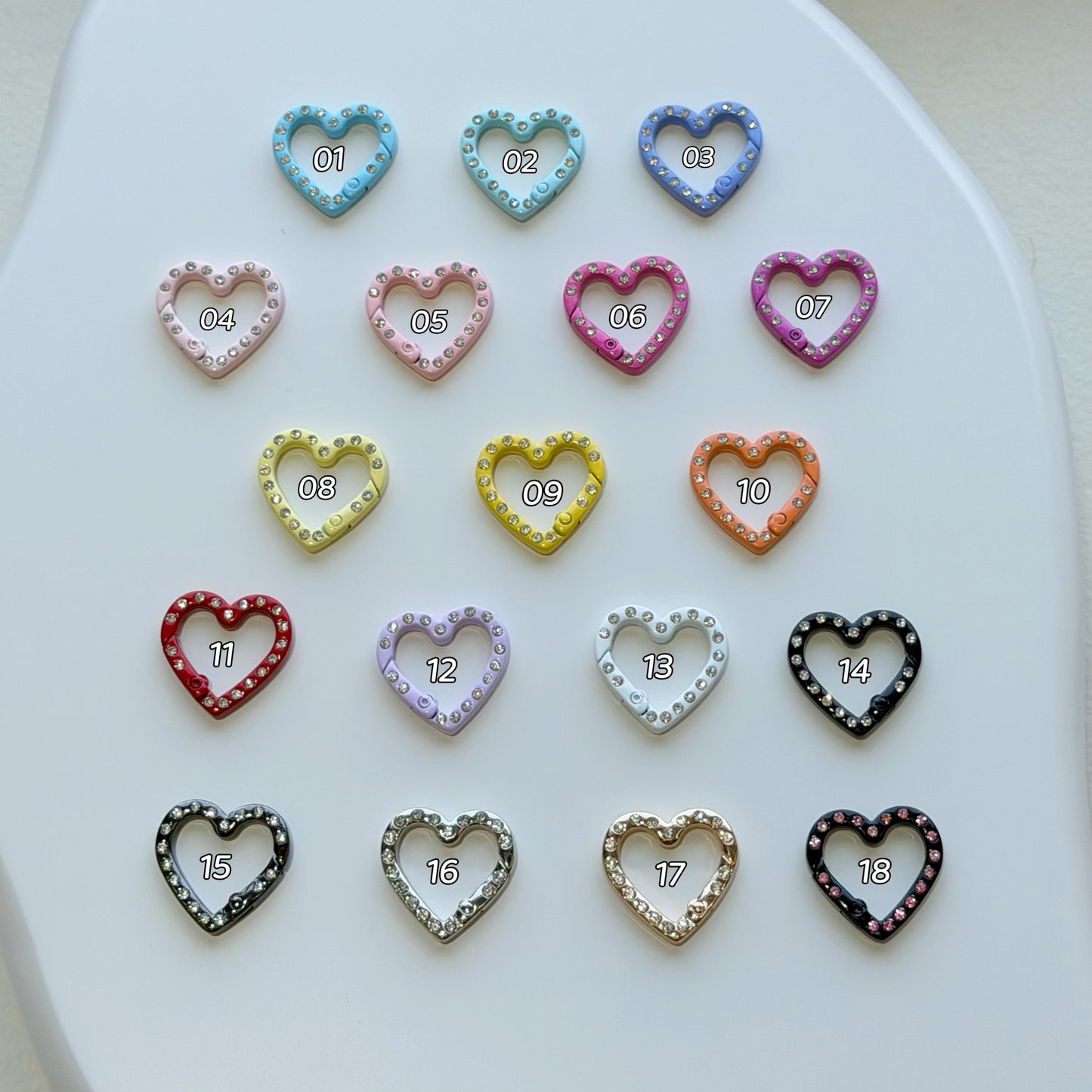 Colorful Keyrings/Colorful Shaped Spring Carabiners for DIY Phone Charms